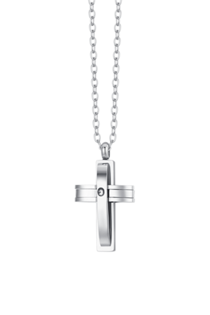 LUCA BARRA COLLAR ACERO